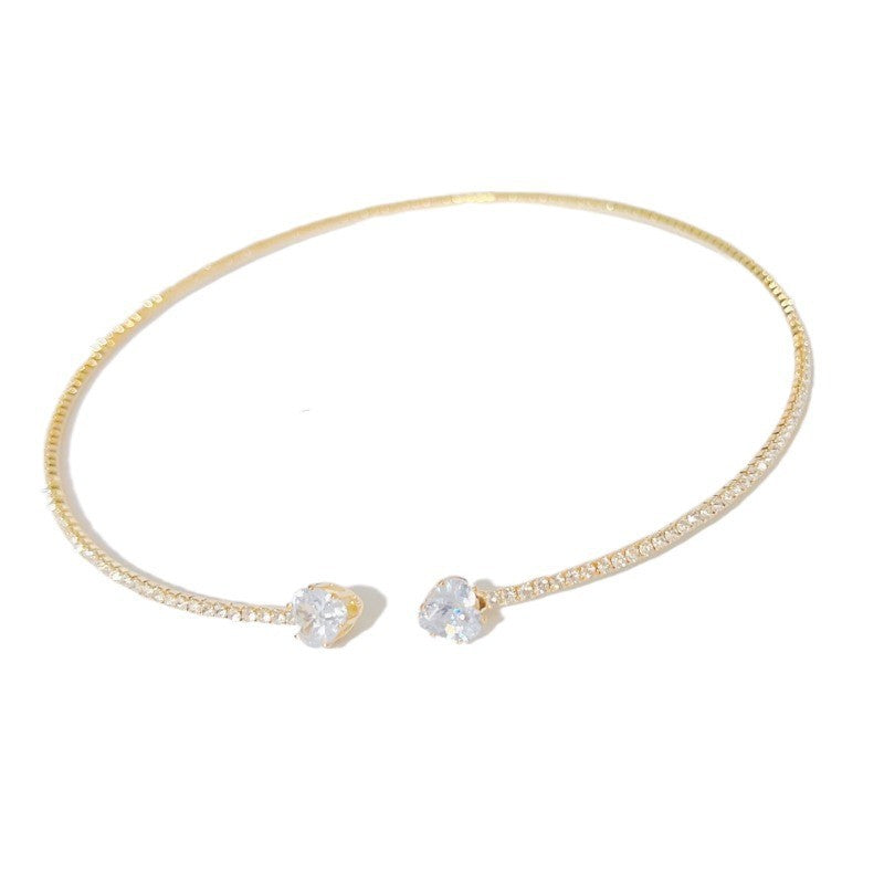 Heart Collar Choker Necklace For Women