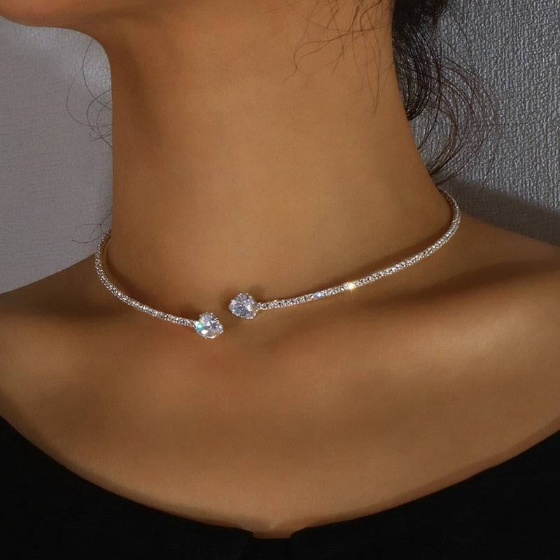 Heart Collar Choker Necklace For Women