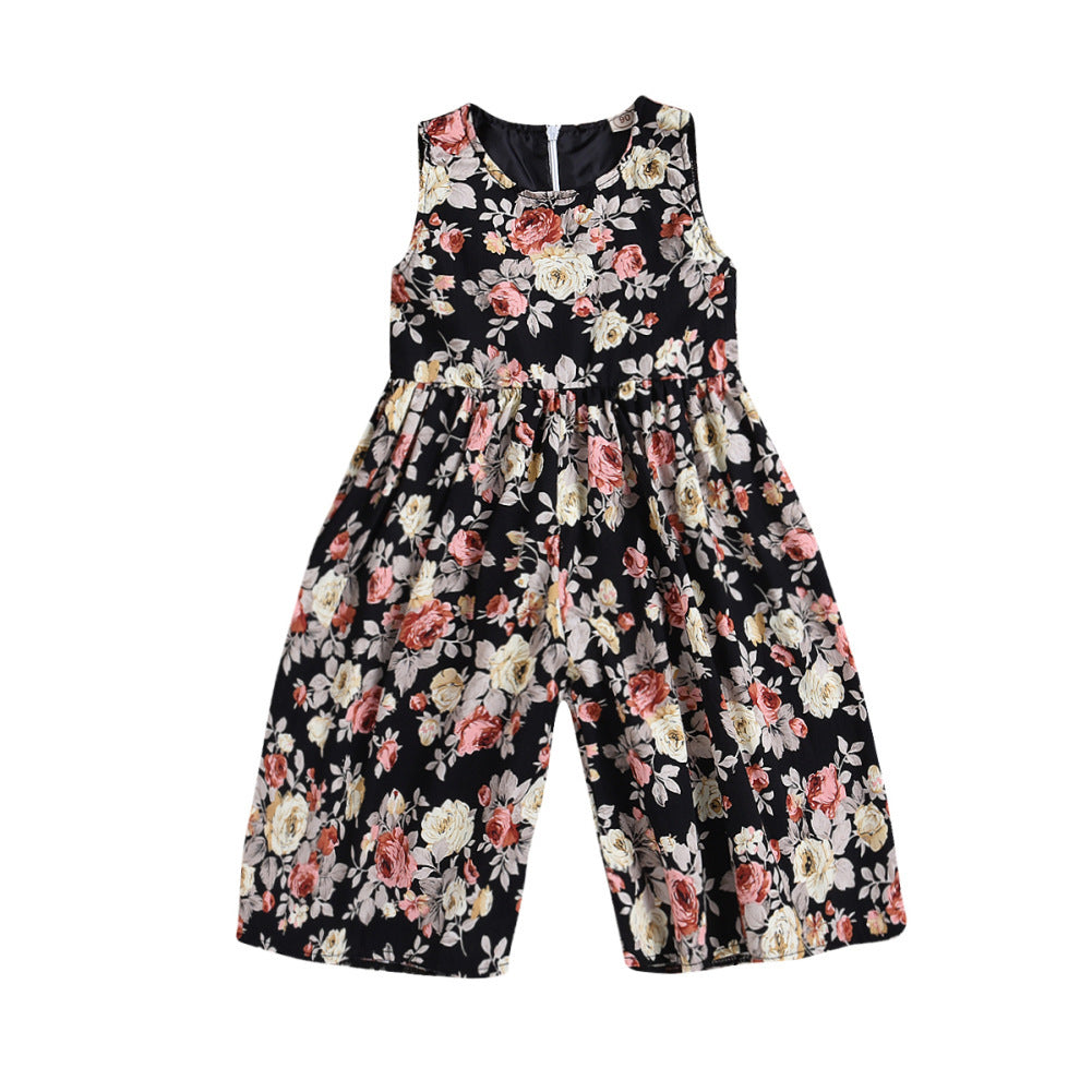 Printed Wide-Leg Pants Style For Children's