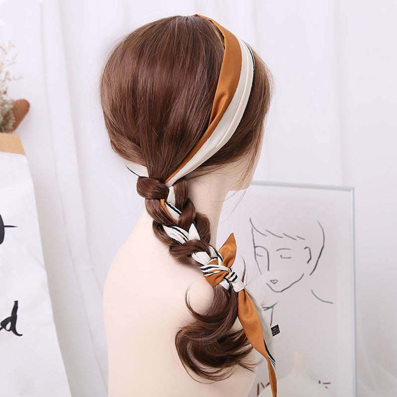 Head Rope Braided Hair Retro Ribbon Women's