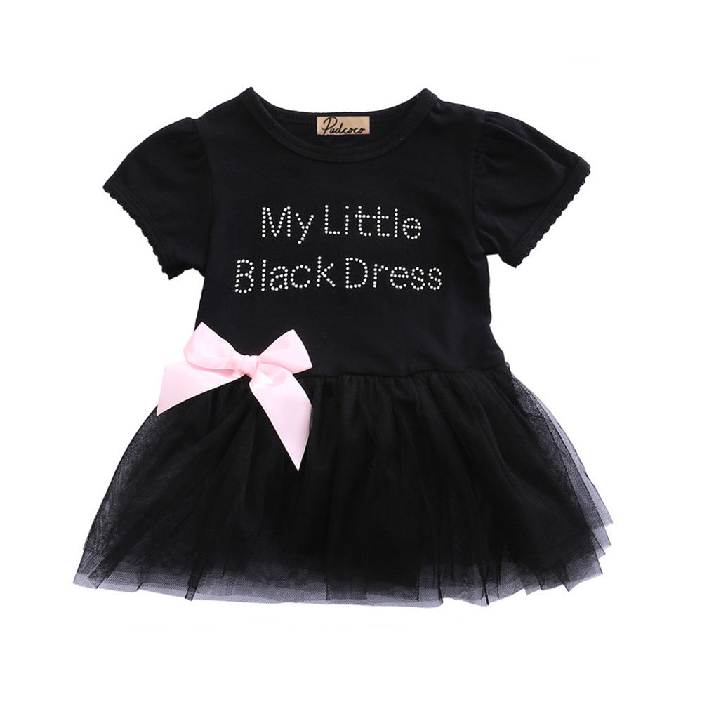 Newborn Baby Girls Bow Ball Gown Dress