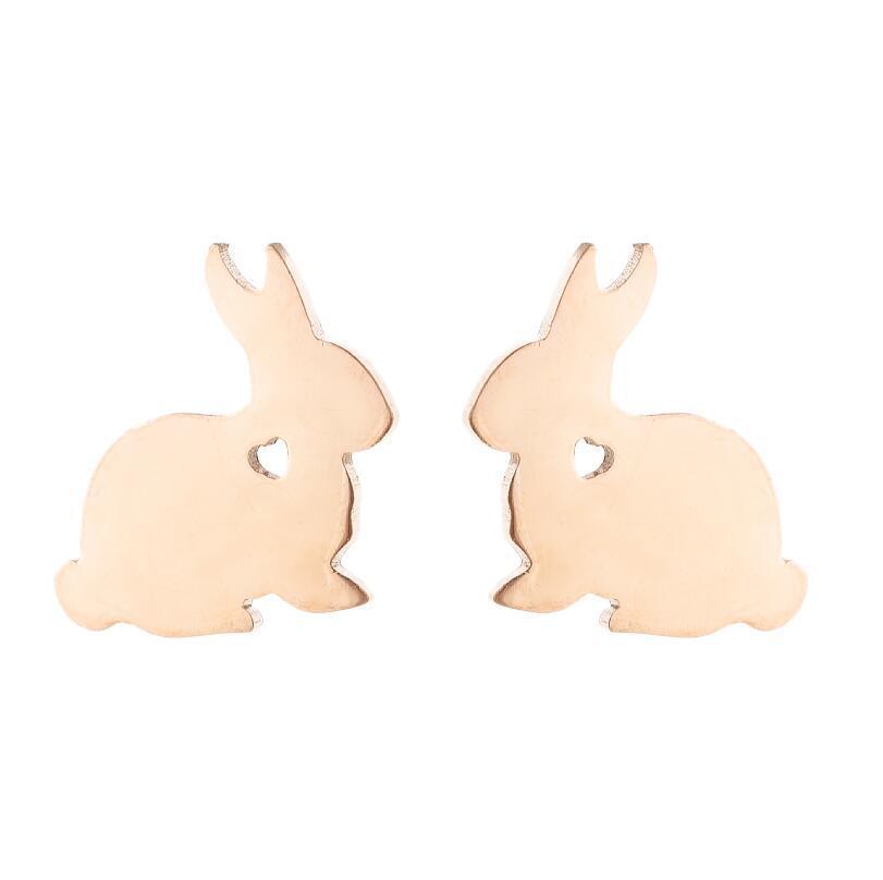 Cute Rabbit Stainless Steel Earrings