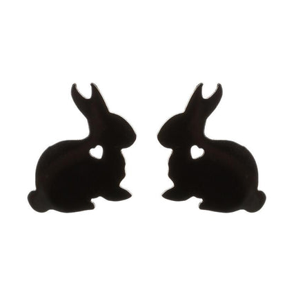 Cute Rabbit Stainless Steel Earrings