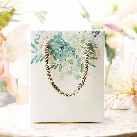 Green Floral Printing Candy box