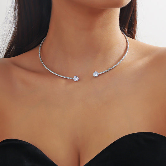 Heart Collar Choker Necklace For Women