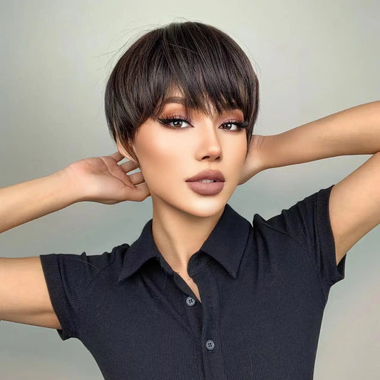 Short Pixie Cut Hair Wig for Women