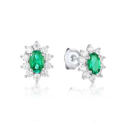 Women Minority Silver Stud Earrings