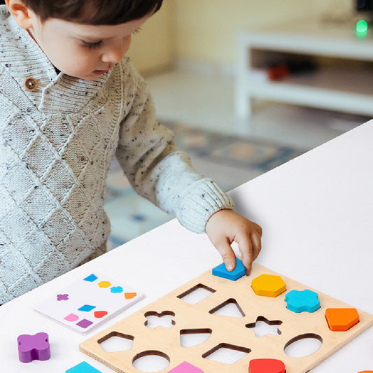 Children Shape Matching Puzzle Box Toys